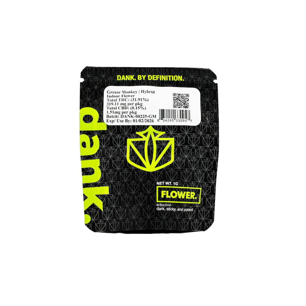 Dank | Flower | 1g | Grease Monkey