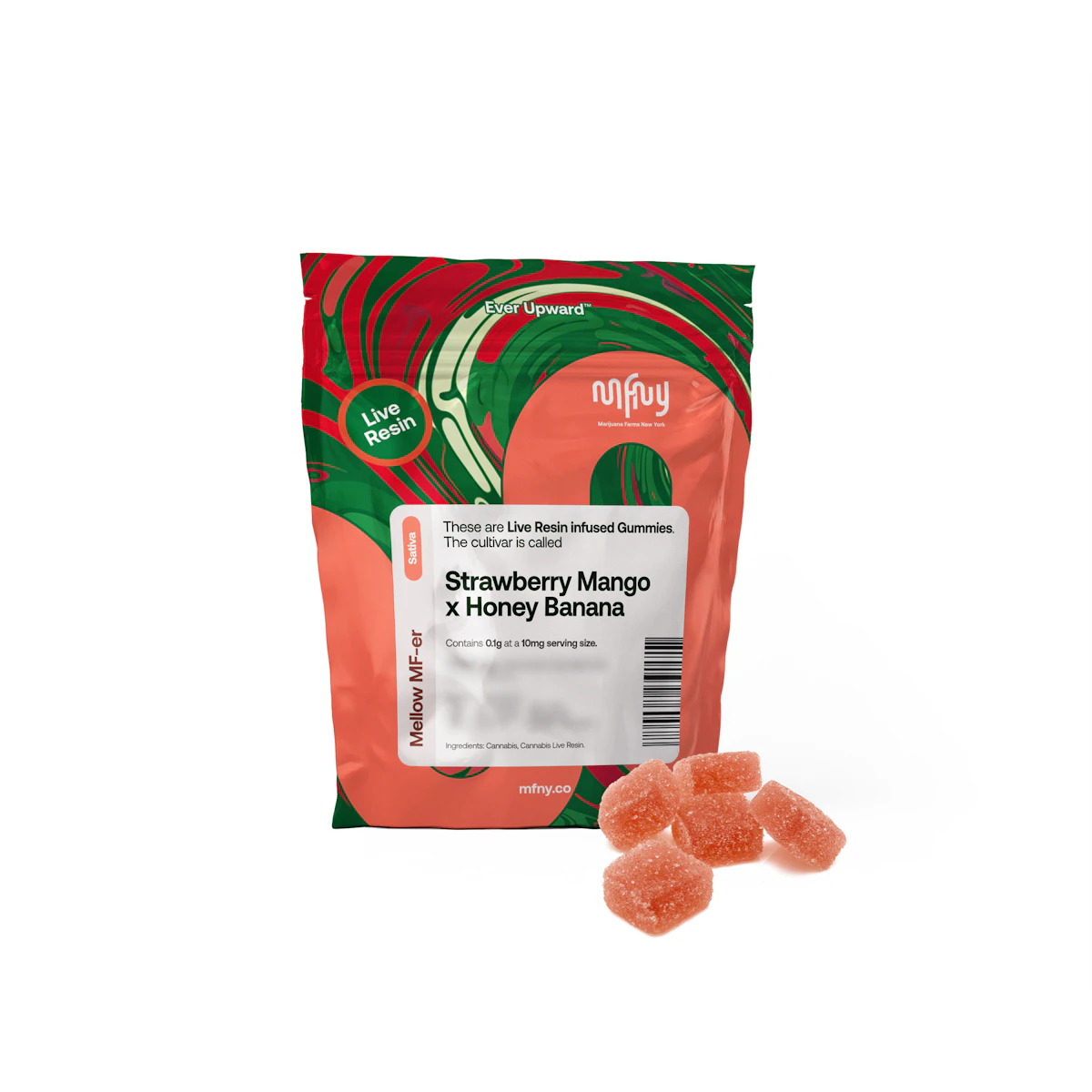 MFNY | Strawberry Mango x Honey Banana Live Resin Gummies | 100mg
