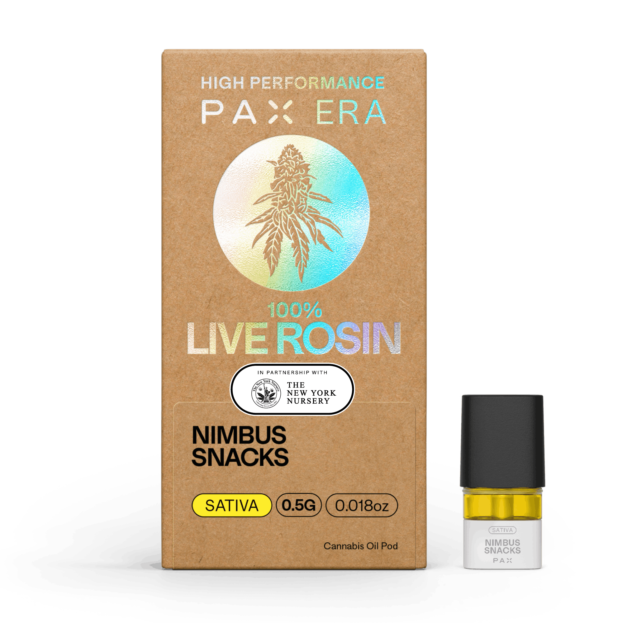 Pax | Vape | .5g Pod | Live Rosin Nimbus Snacks