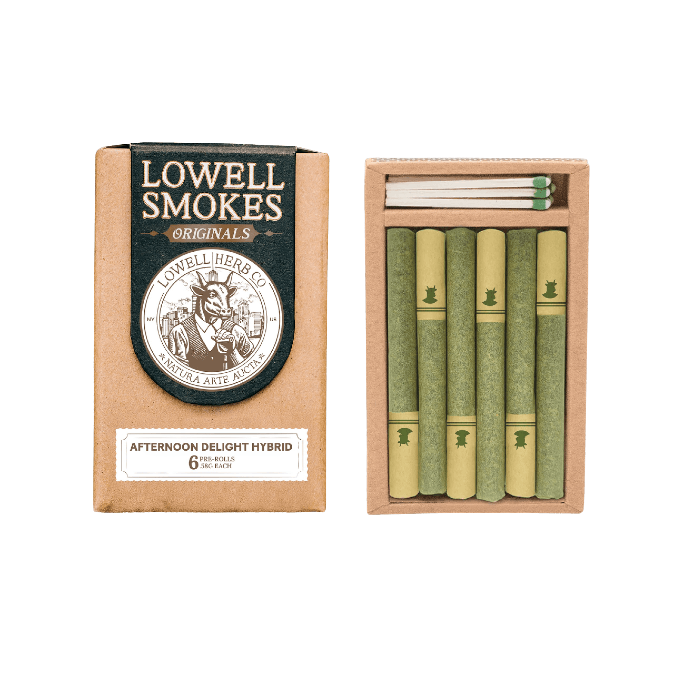 Lowell | Preroll | 6pk | 3.6g | Afternoon Delight