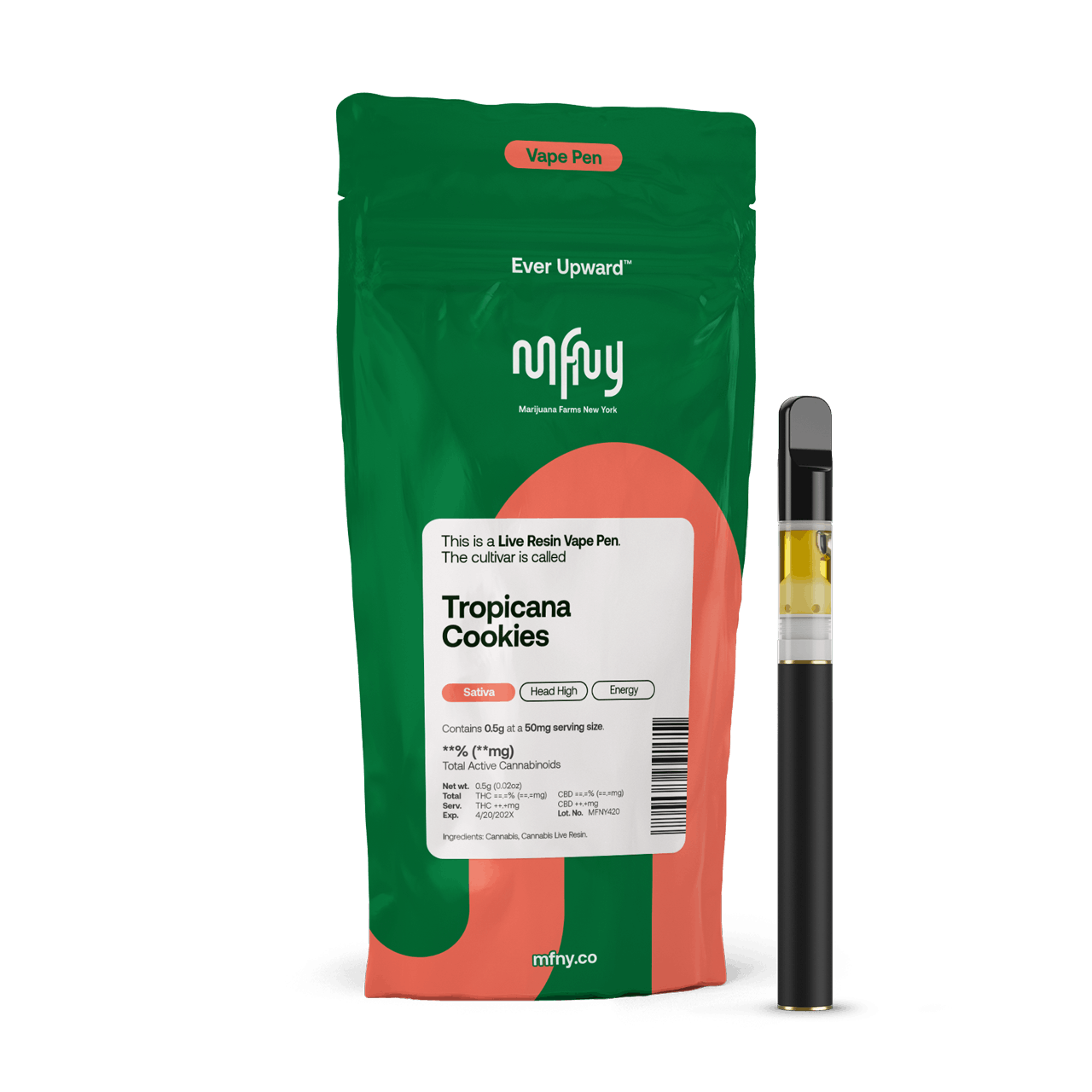 MFNY | Vape | .5g AIO | Live Resin Tropicana Cookies