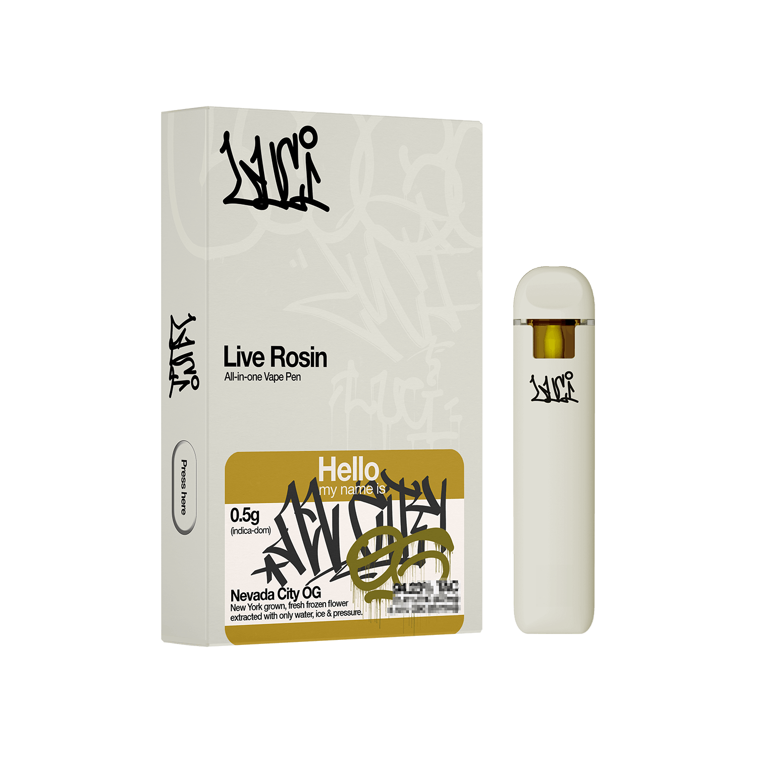 Luci | Vape | .5g AIO | Live Rosin Nevada City OG
