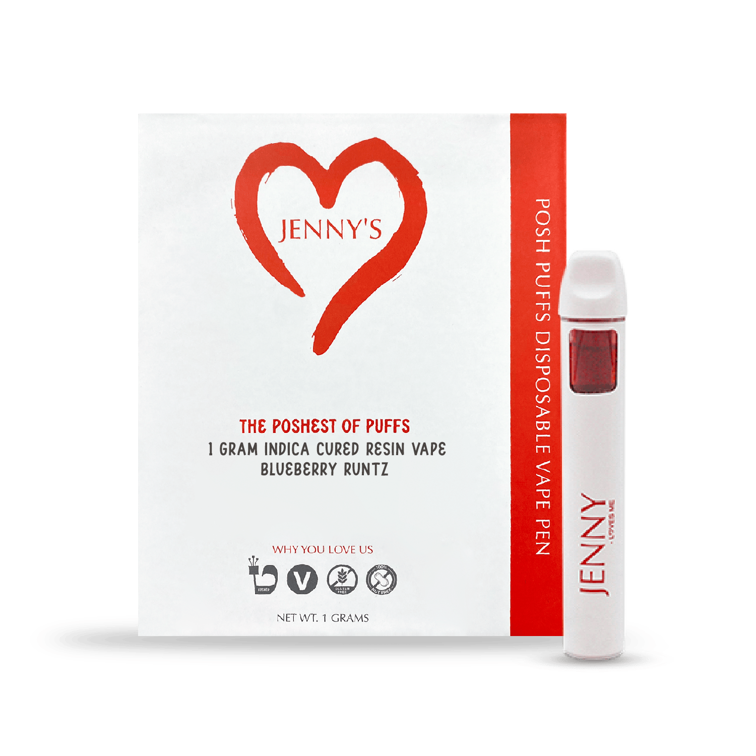 Jenny's | Posh Puff ORANGE 76 | Sativa Hash Resin | AIO | 1g