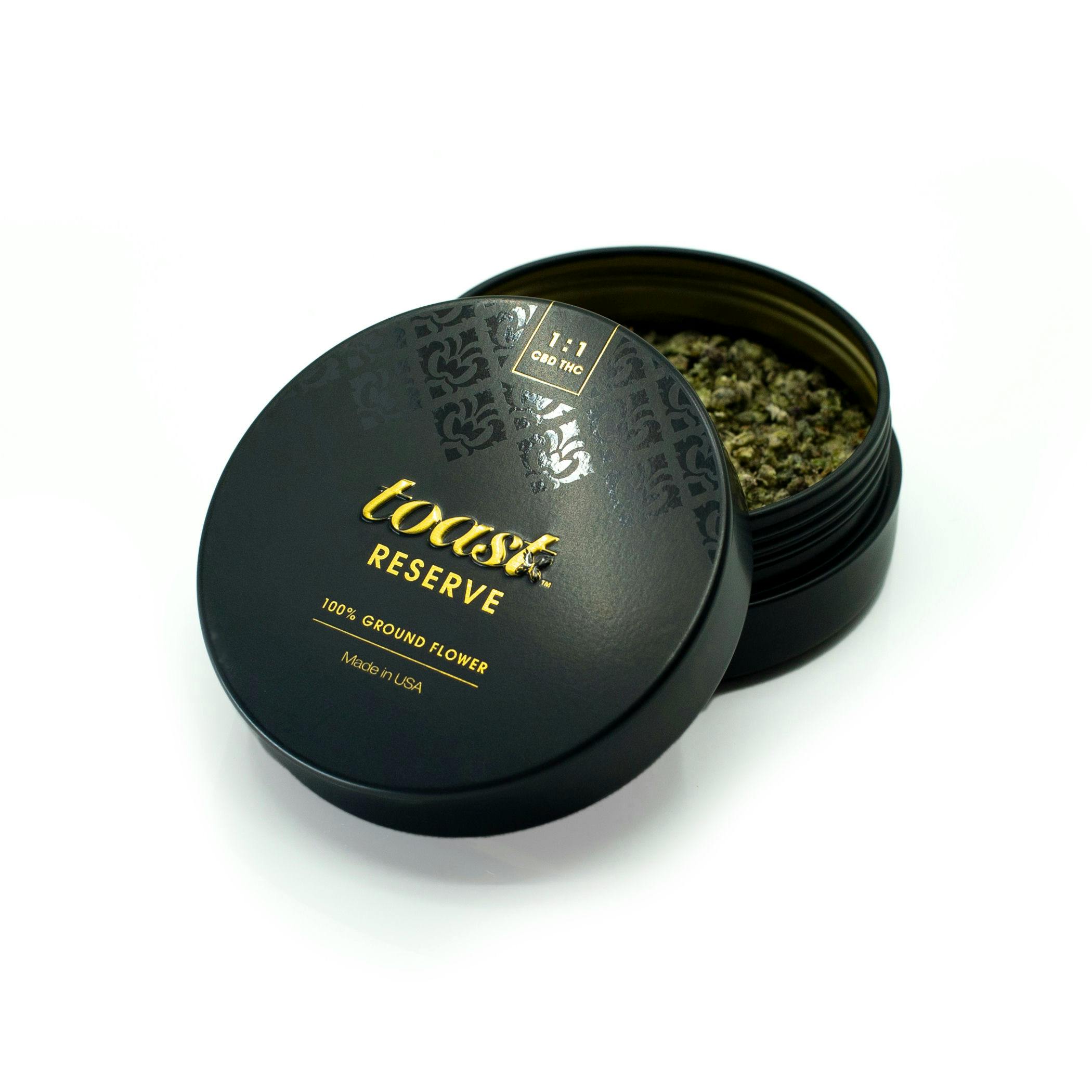 Toast | Flower | 7g | Infused Pre-Ground Reserve 1:1 CBD:THC