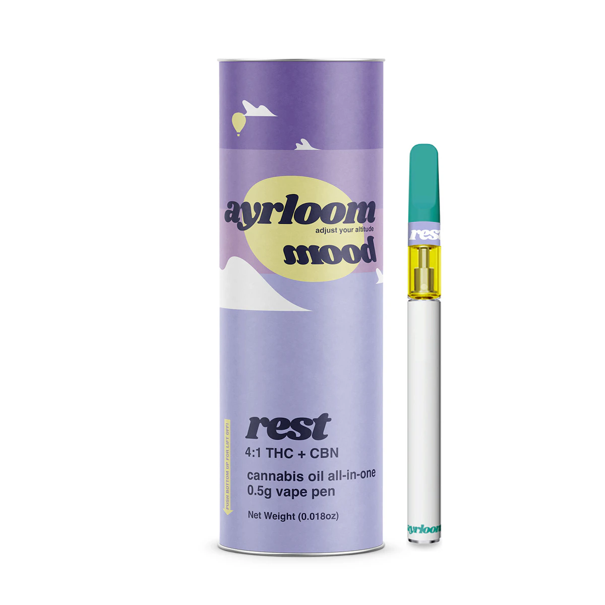 Ayrloom | Rest 4:1 THC:CBN | AIO | 0.5g