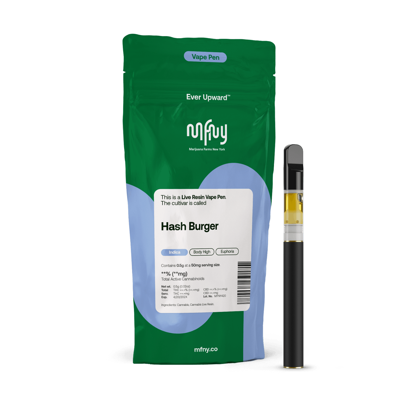 MFNY | Vape | .5g AIO | Live Resin Hash Burger