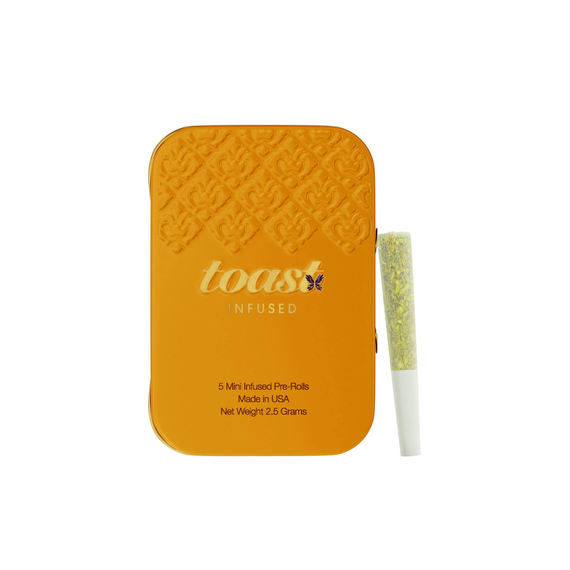 Toast | Preroll | 5pk | 2.5g | Diamond Infused Minis - Everlasting Gumdrop