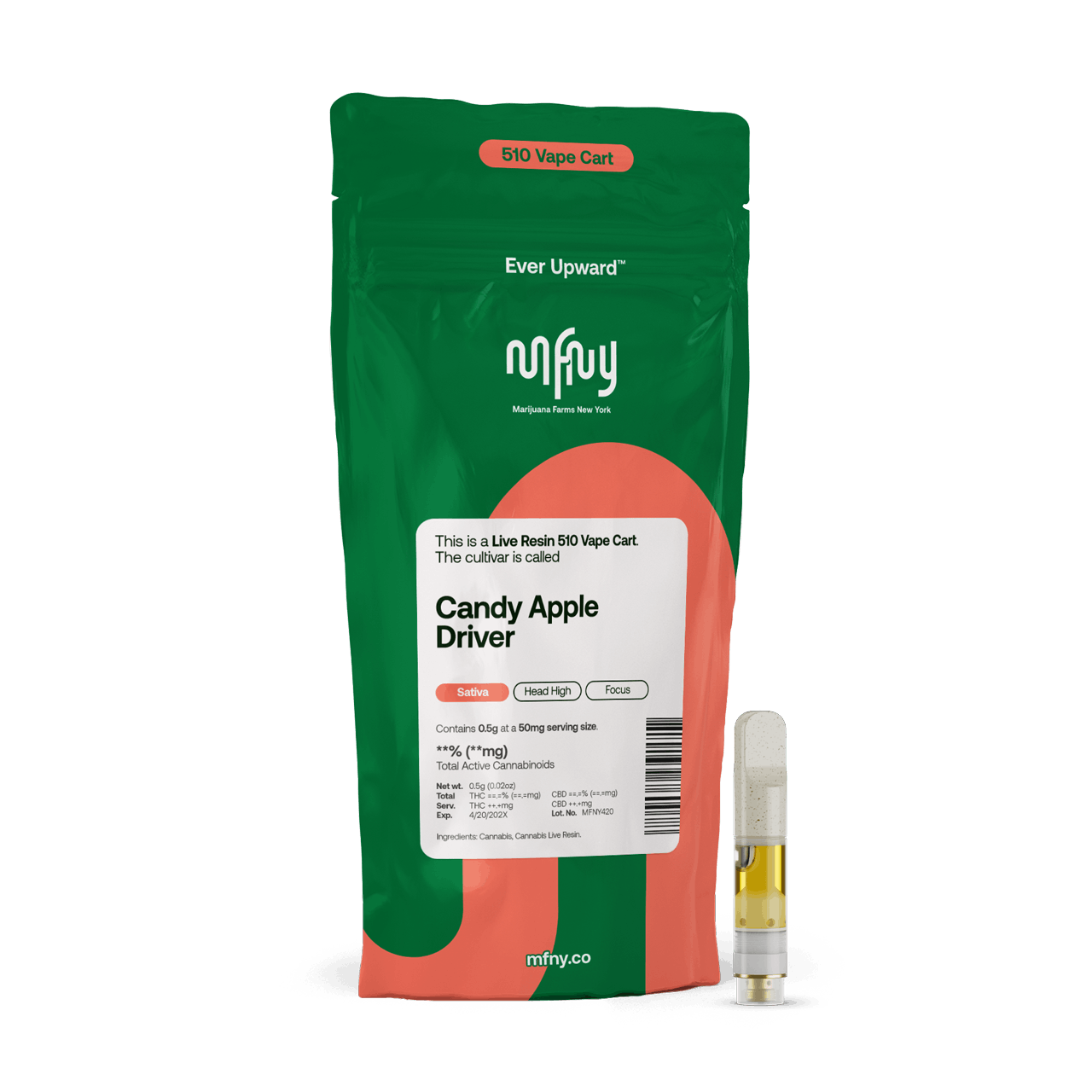 MFNY | Vape | .5g Cart | Live Resin Candy Apple Driver