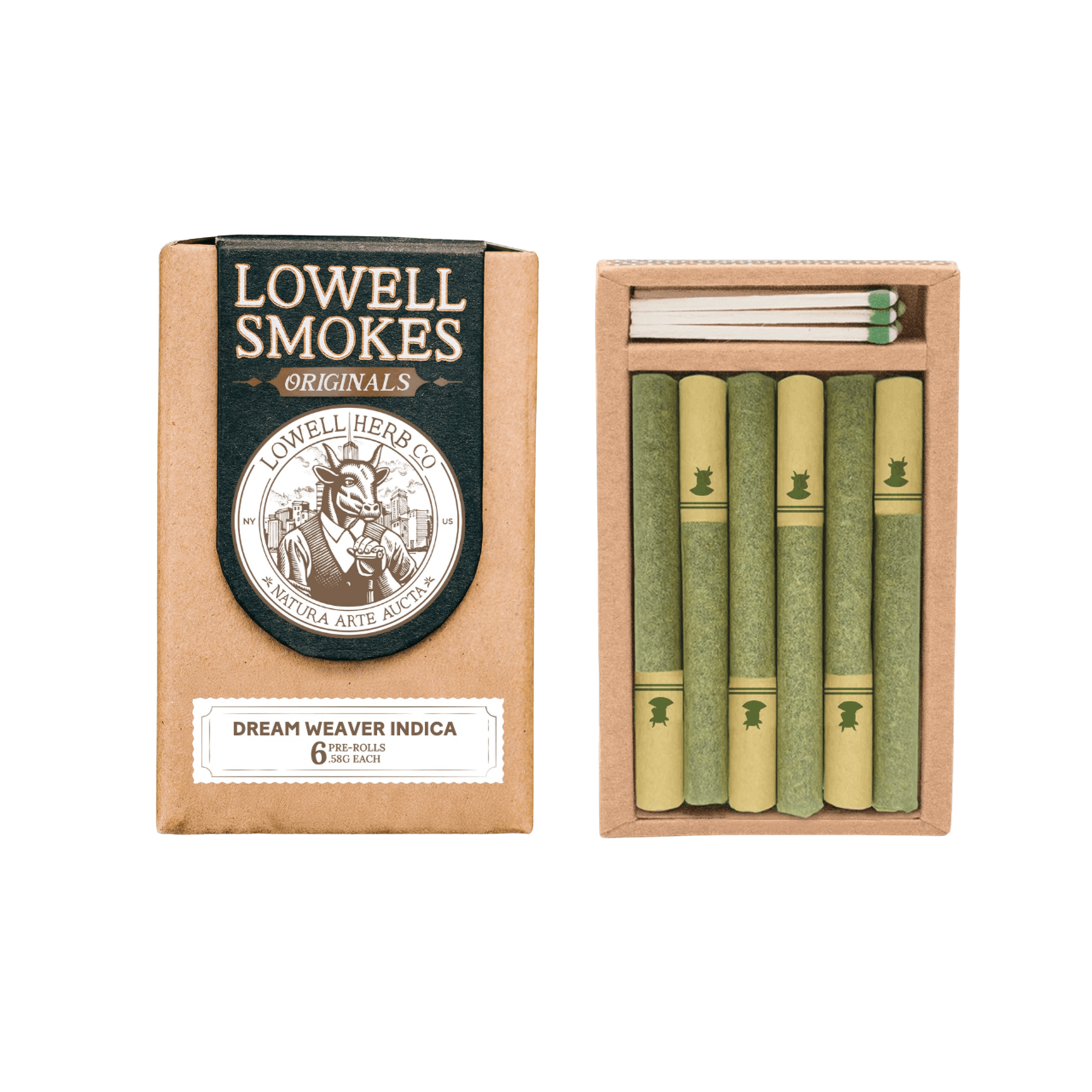 Lowell | Preroll | 6pk | 3.6g | Dream Weaver Joints