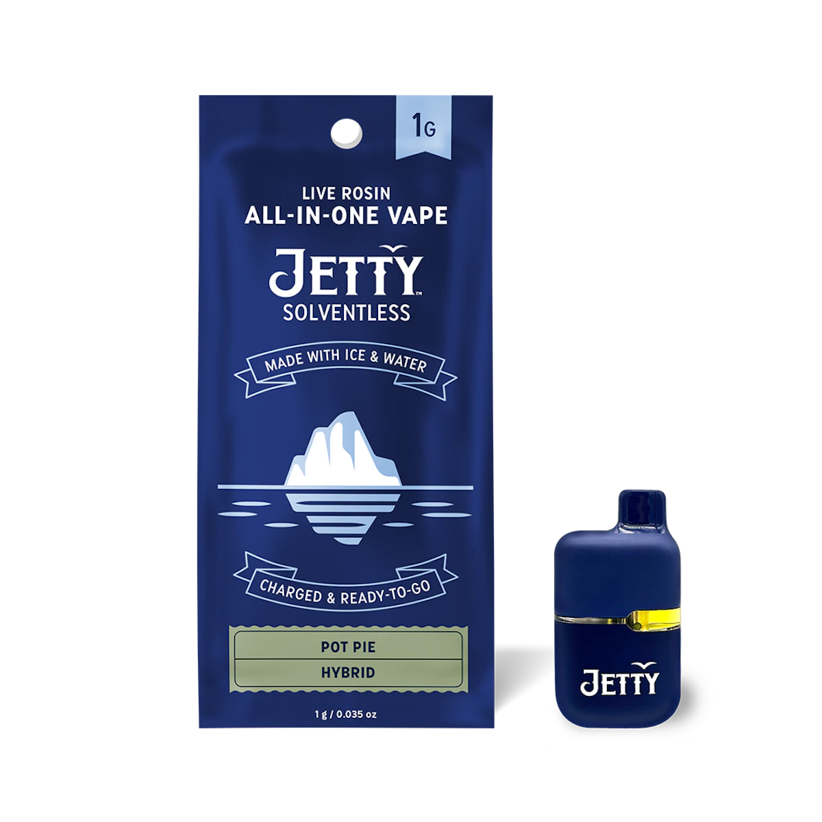 Jetty | Pot Pie Solventless Mini Tank | AIO | 1g