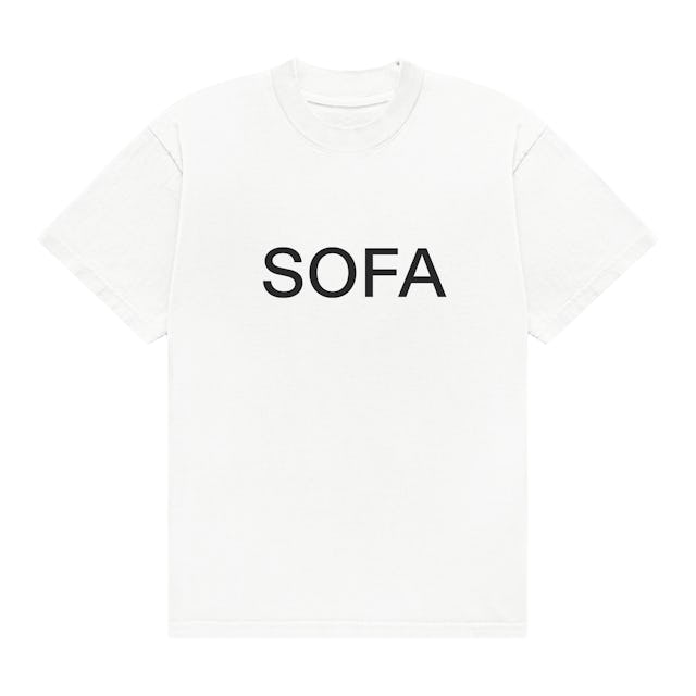 SOFACLUB White “SOFA” T-Shirt