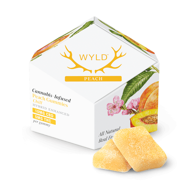 WYLD | Gummy | 10pk | 50mg | Chill Peach 1:2 (THC:CBD)