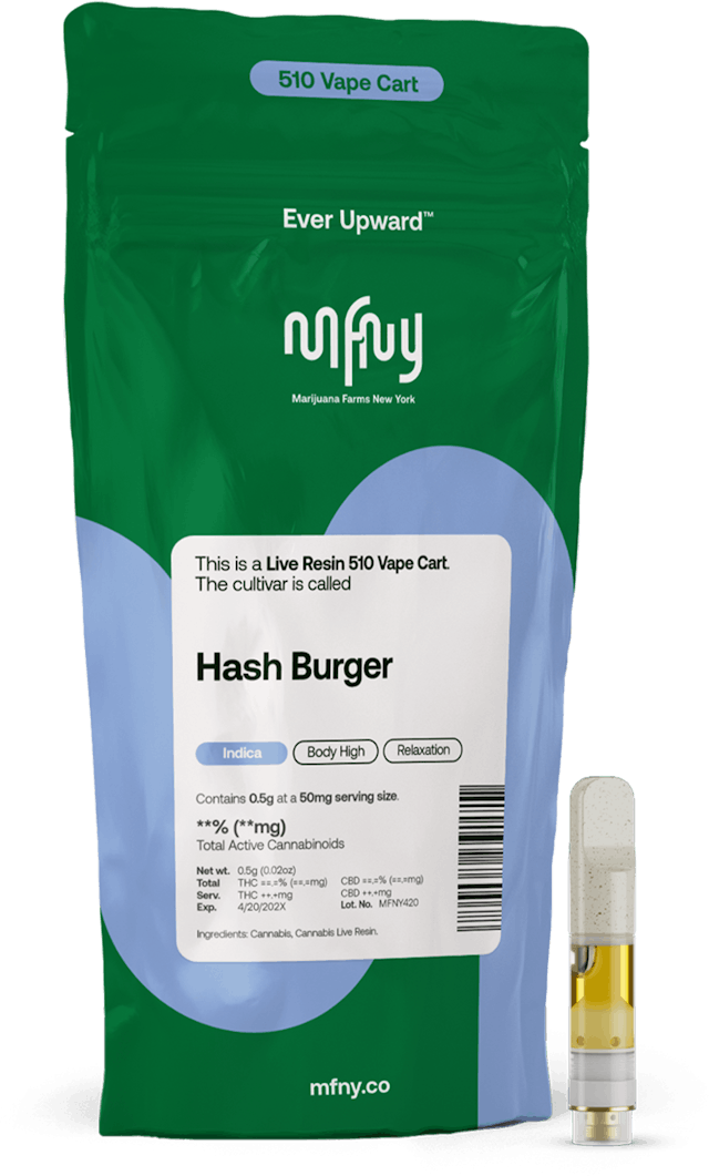 MFNY | Vape | .5g Cart | Live Resin Hash Burger