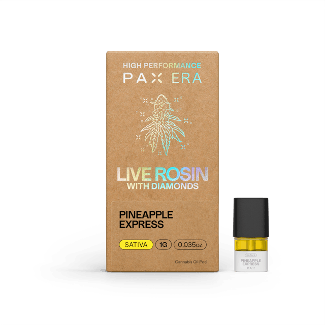 Pax | Vape | 1g Pod | Live Rosin & Diamonds Pineapple Express