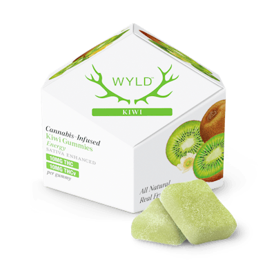 WYLD | Gummy | 10pk | 100mg | Energy Kiwi 1:1 (THC:THCV)