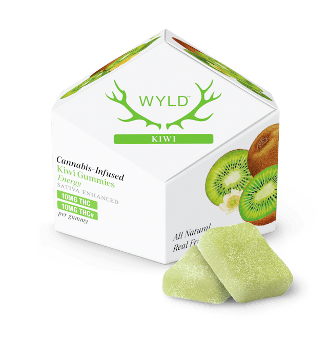 WYLD | Gummy | 10pk | 100mg | Energy Kiwi 1:1 (THC:THCV)