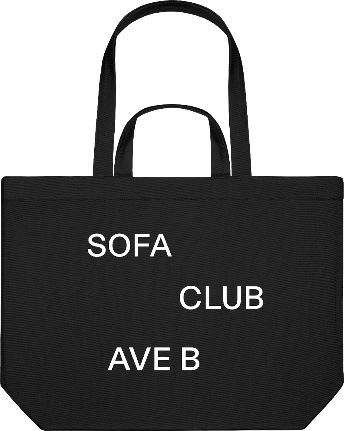 SOFACLUB Tote | Black “AVE B”