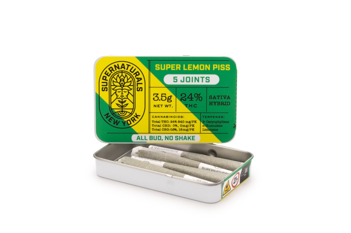 Supernaturals | Preroll | 5pk | 3.5g | Super Lemon Piss