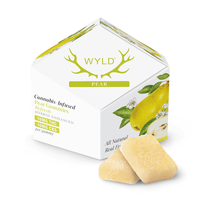 WYLD | Gummy | 10pk | 100mg | Refresh Pear 1:1 (THC:CBG)