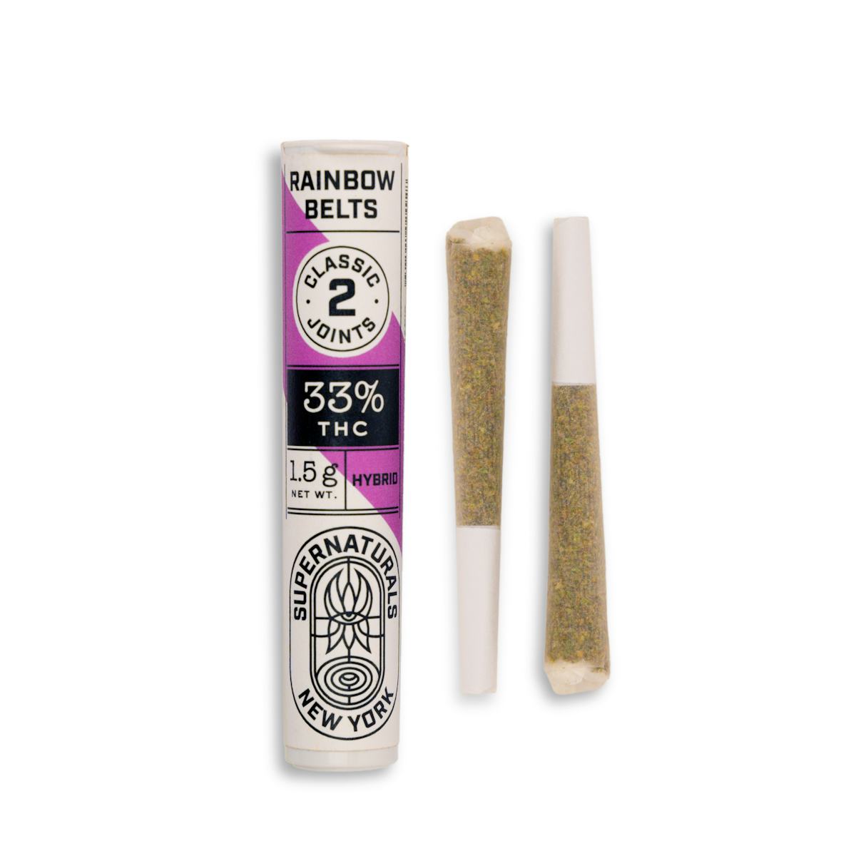 Supernaturals | Preroll | 2pk | 1.5g | Rainbow Belts