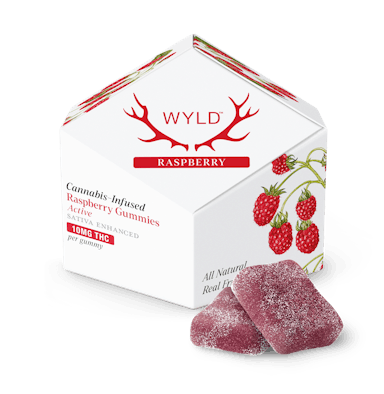 WYLD | Gummy | 10pk | 100mg | Active Raspberry