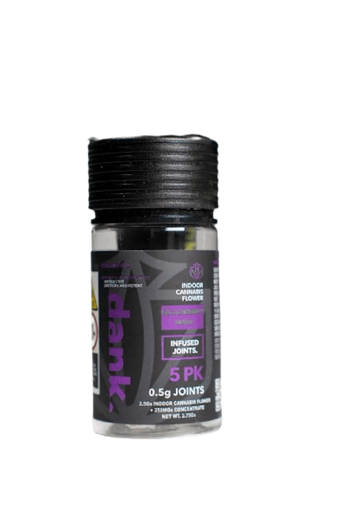 Dank | Preroll | 5pk | 2.75g | Infused Blackberry Kush