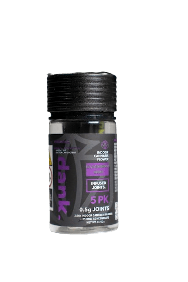 Dank | Preroll | 5pk | 2.75g | Infused Blackberry Kush