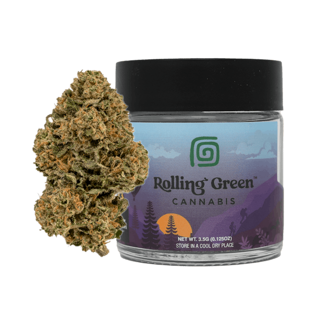 Rolling Green | Flower | Premium Jar | 3.5g | White Runtz