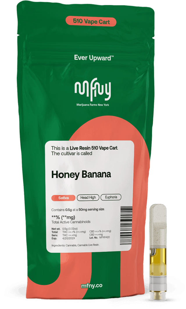 MFNY | Vape | .5g Cart | Live Resin Honey Banana