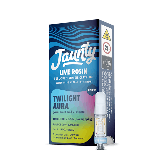 Jaunty | Vape | .5g Cart | Live Rosin Twilight Aura