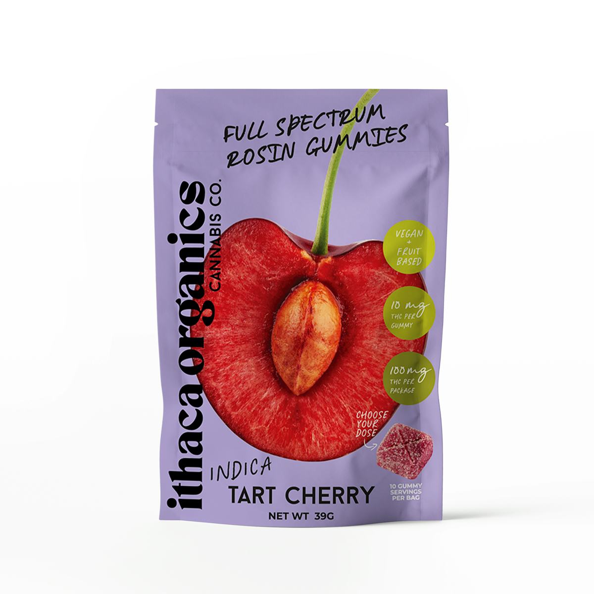 Ithaca Organics | Gummy | 10pk | 100mg | Rosin Tart Cherry