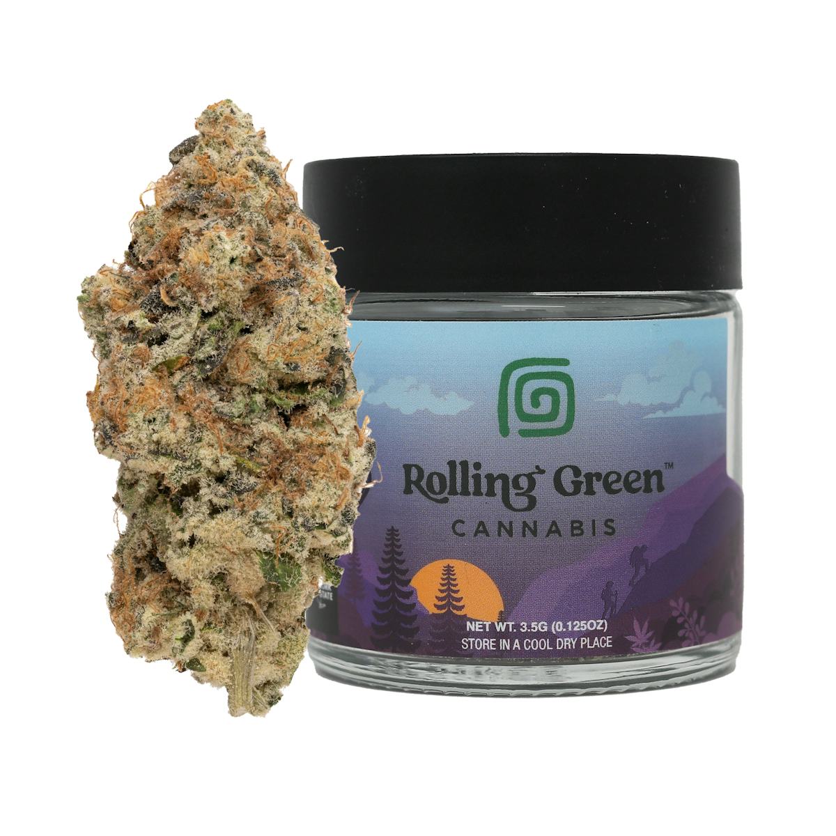 Rolling Green | Flower | Premium Jar | 3.5g | Pina Colada