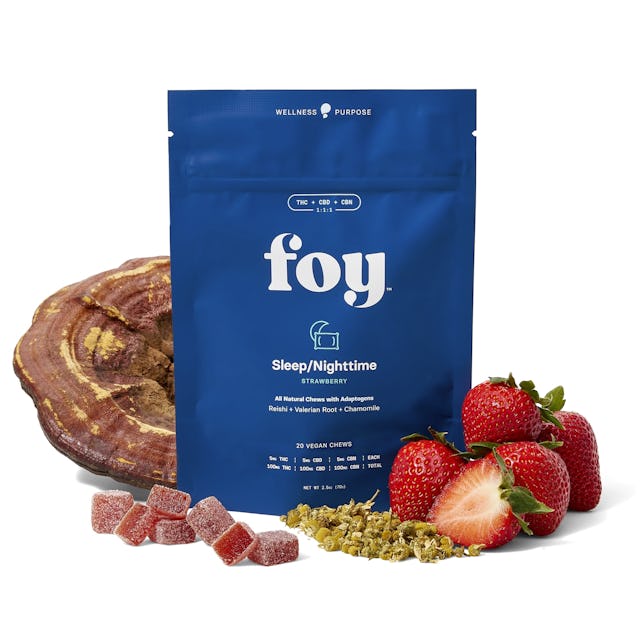 Foy | Gummy | 20pk | 100mg | Nighttime Strawberry with Adaptogens