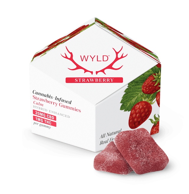 WYLD | Gummy | 10pk | 10mg | Calm Strawberry 1:20 (THC:CBD)