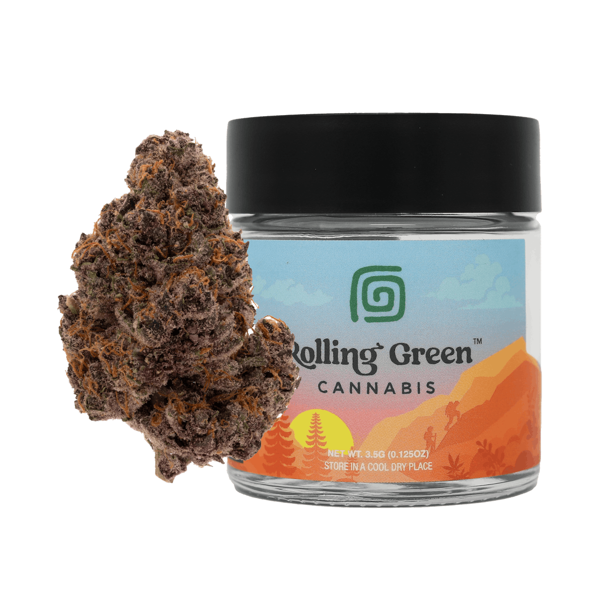 Rolling Green | Flower | Standard Jar | 3.5g | Tropical Punch