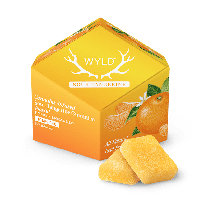 WYLD | Gummy | 10pk | 100mg | Sour Tangerine