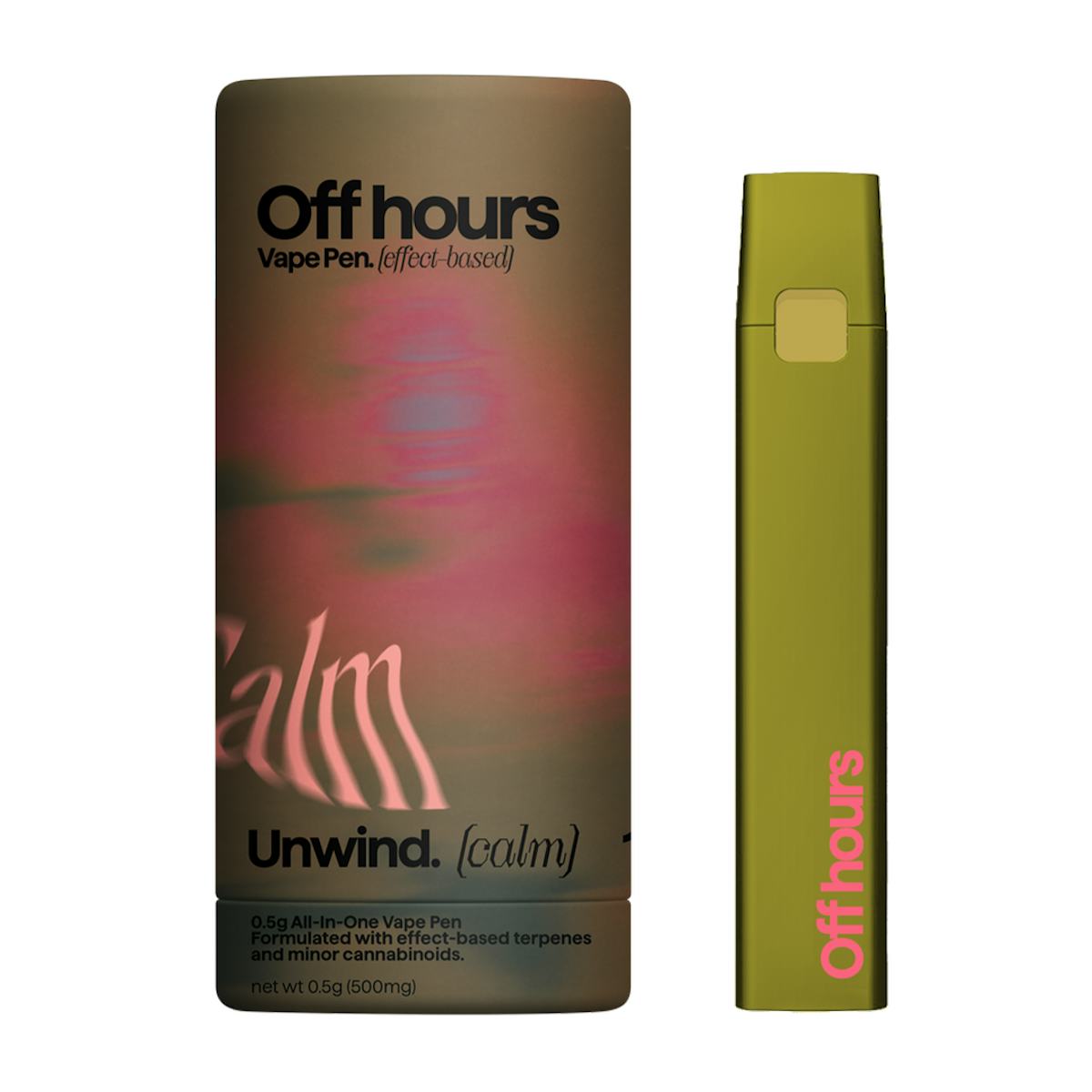 Off Hours | Vape | .5g AIO | Unwind - Calm