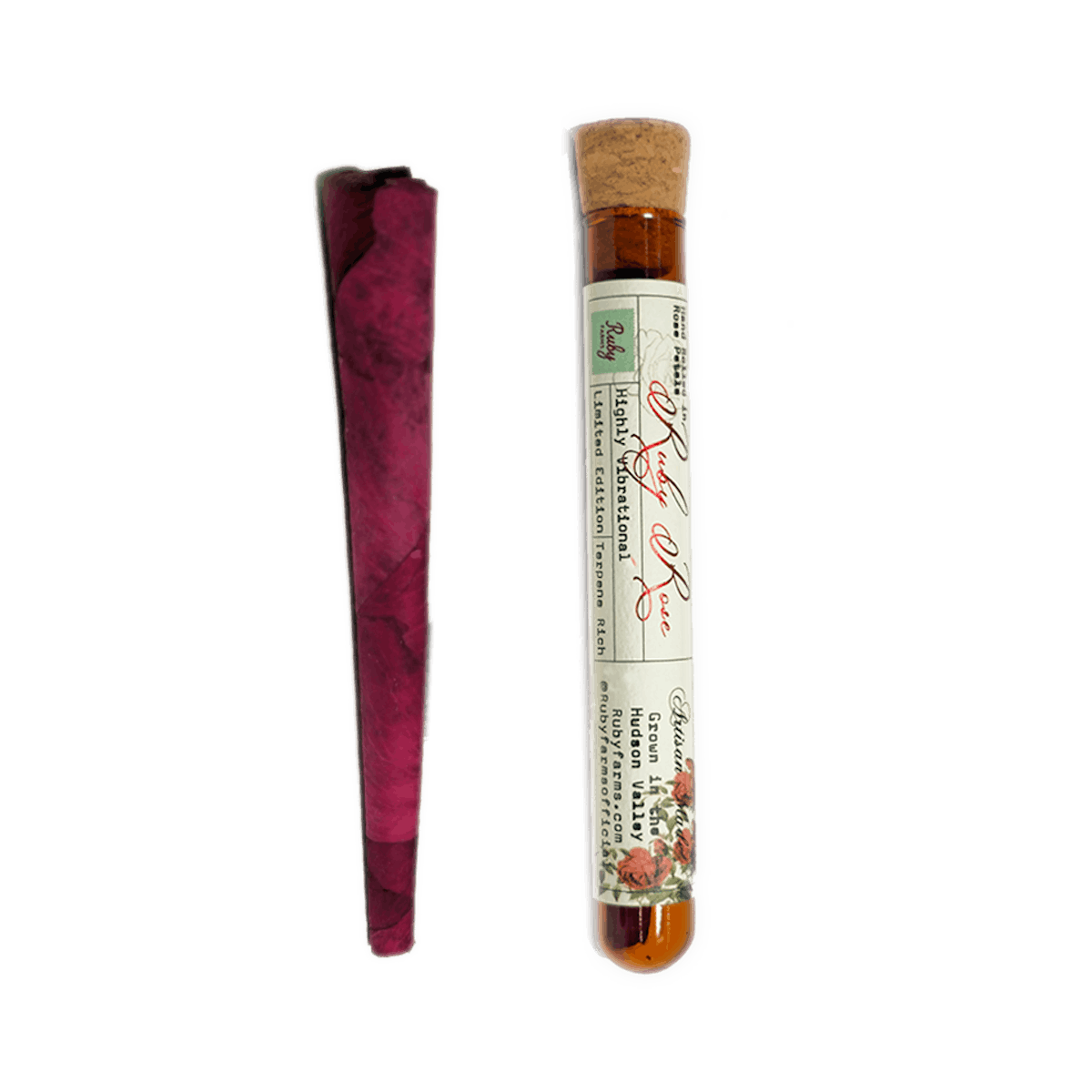 Ruby Farms | Rose Petal Preroll | 1.5g | Hash Infused White Widow