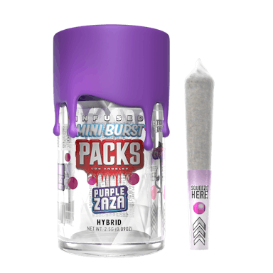 Packs | Preroll | 5pk | 2.5g | Infused Mini Burst Purple Zaza
