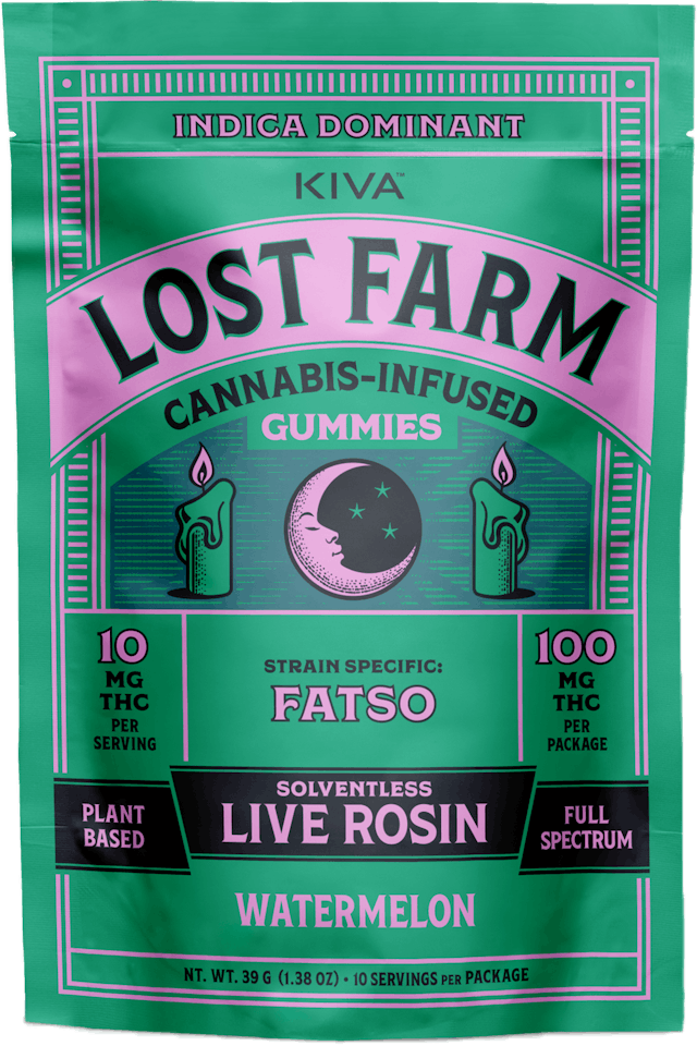 Lost Farm | Gummy | 10pk | 100mg | Live Rosin Fatso x Watermelon
