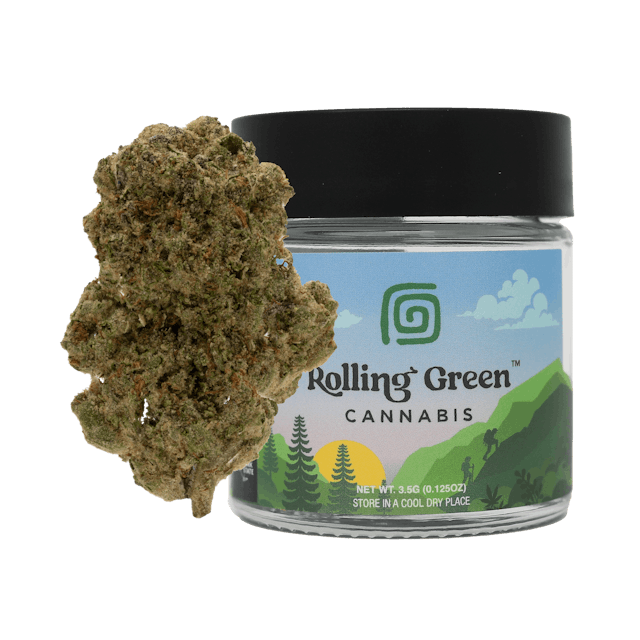 Rolling Green | Flower | Value Jar | 3.5g | LA Kush Cake
