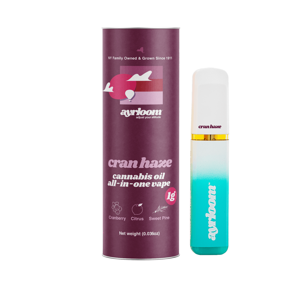 Ayrloom | Vape | 1g AIO | Cran Haze