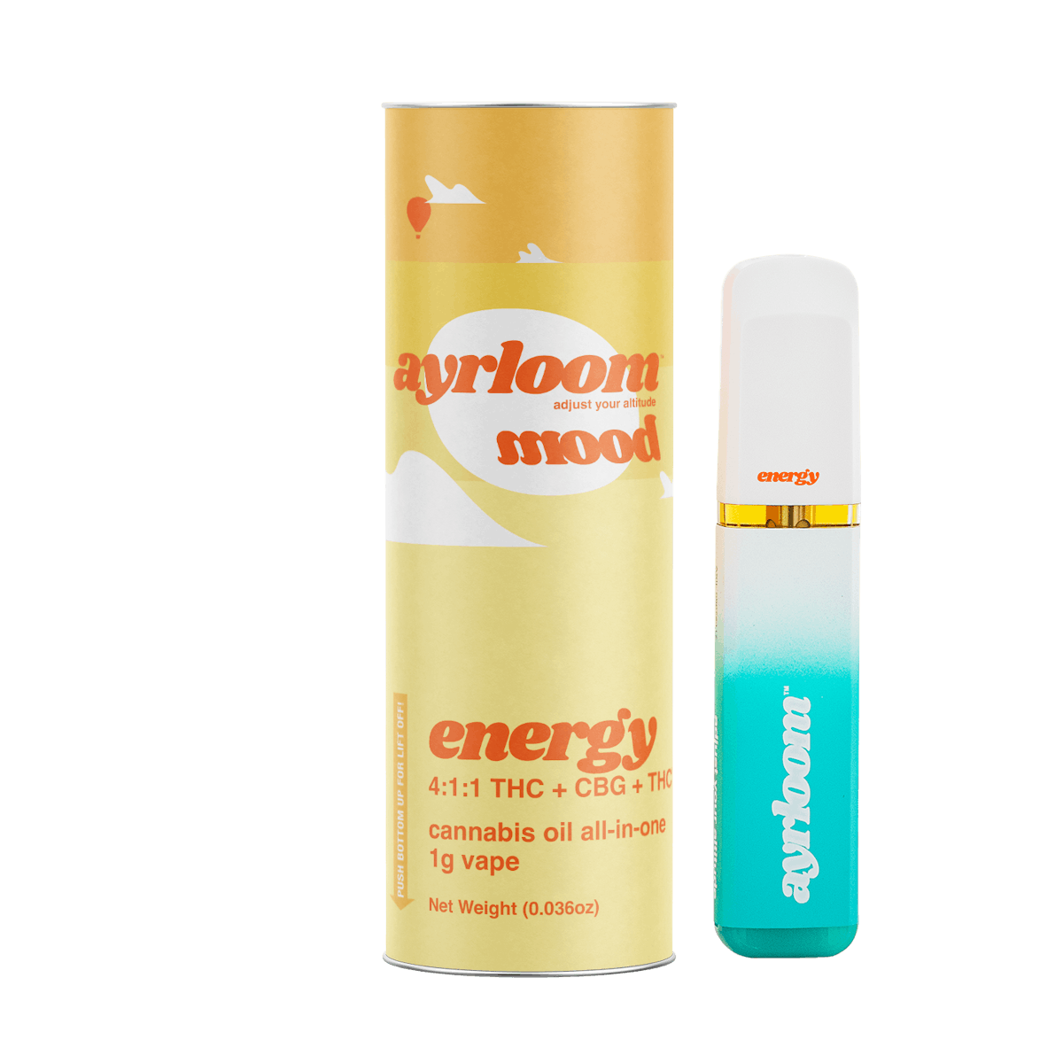 Ayrloom | Vape | 1g AIO | Energy 4:1:1 CBG/THCV