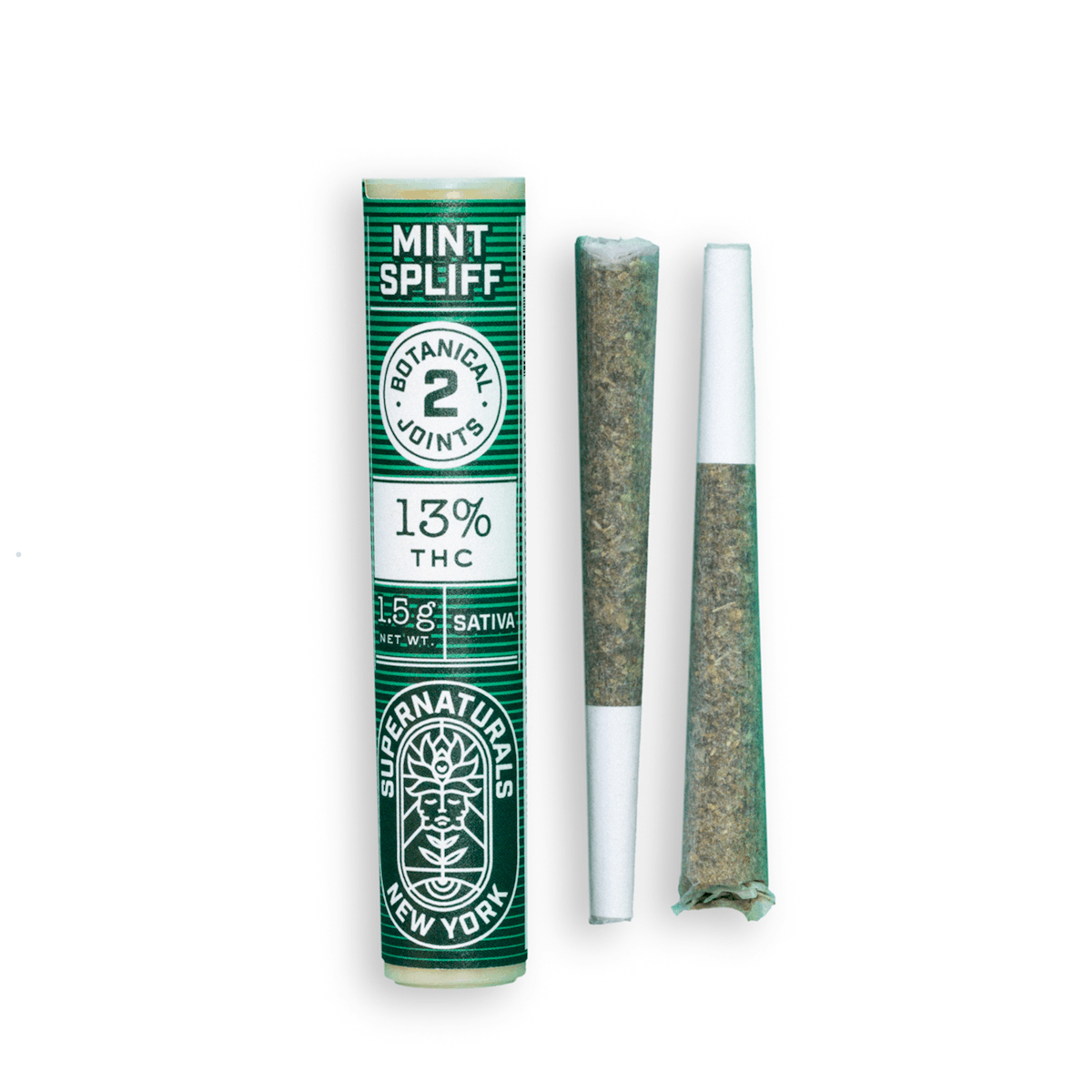 Supernaturals | Botanical Preroll | 2pk | 1.5g | Mint Spliff