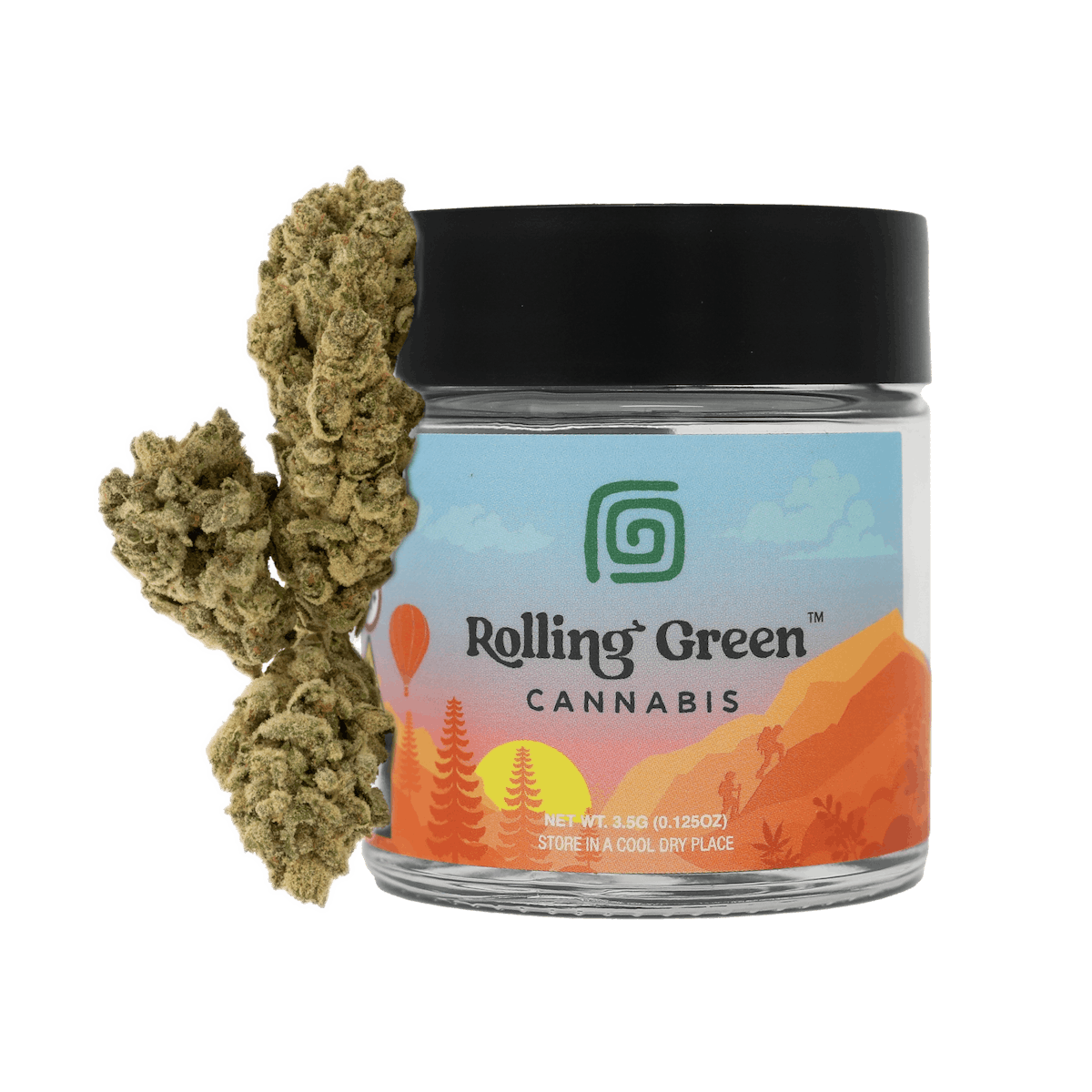 Rolling Green | Flower | Standard Jar | 3.5g | Bridesmaid