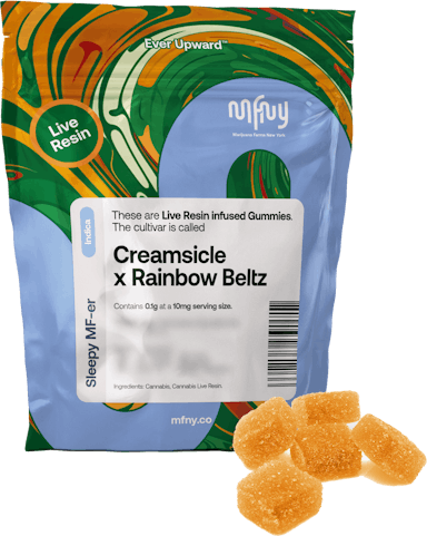 MFNY | Gummy | 10pk | 100mg | Live Resin Creamsicle x Rainbow Beltz
