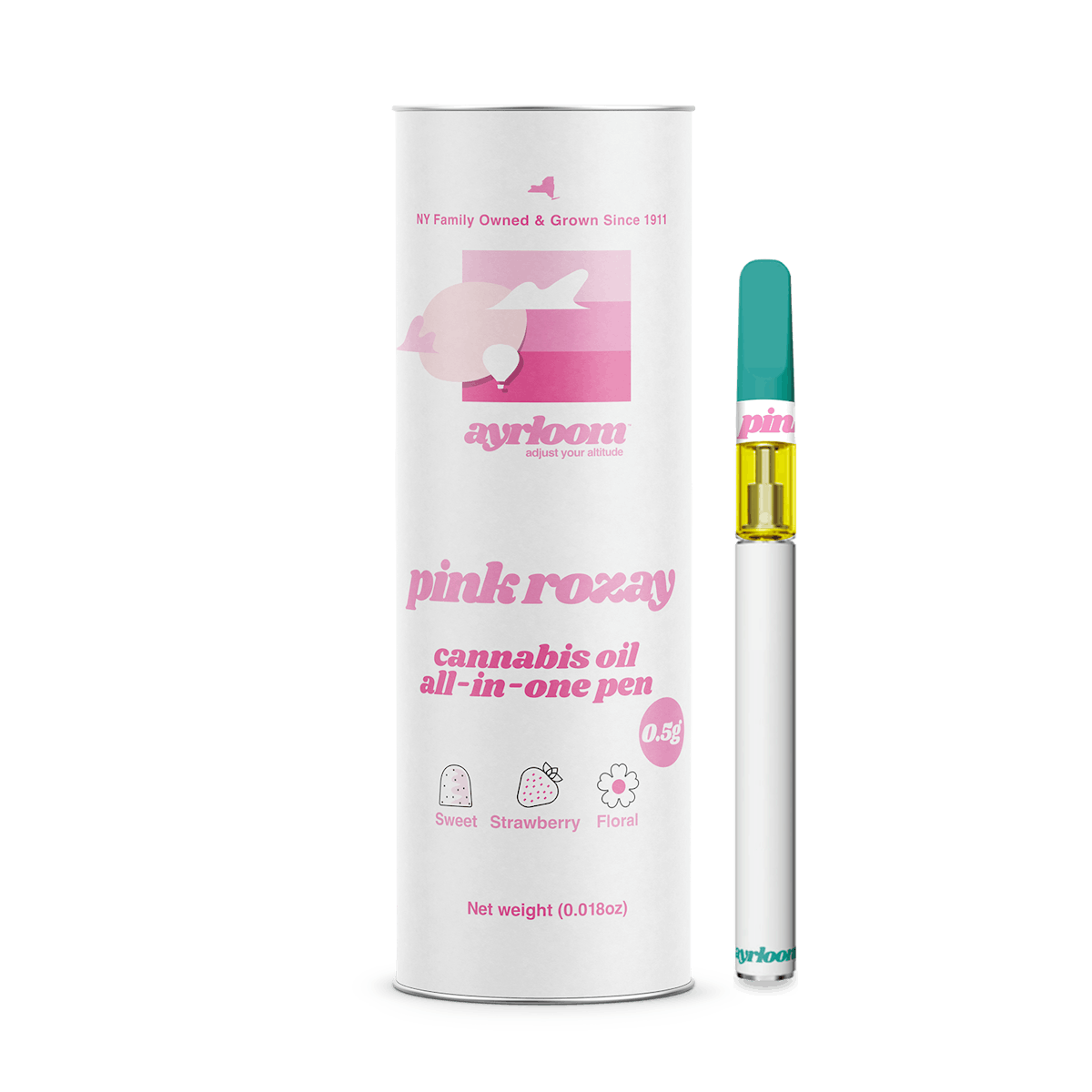 Ayrloom | Vape | .5g AIO | Pink Rozay