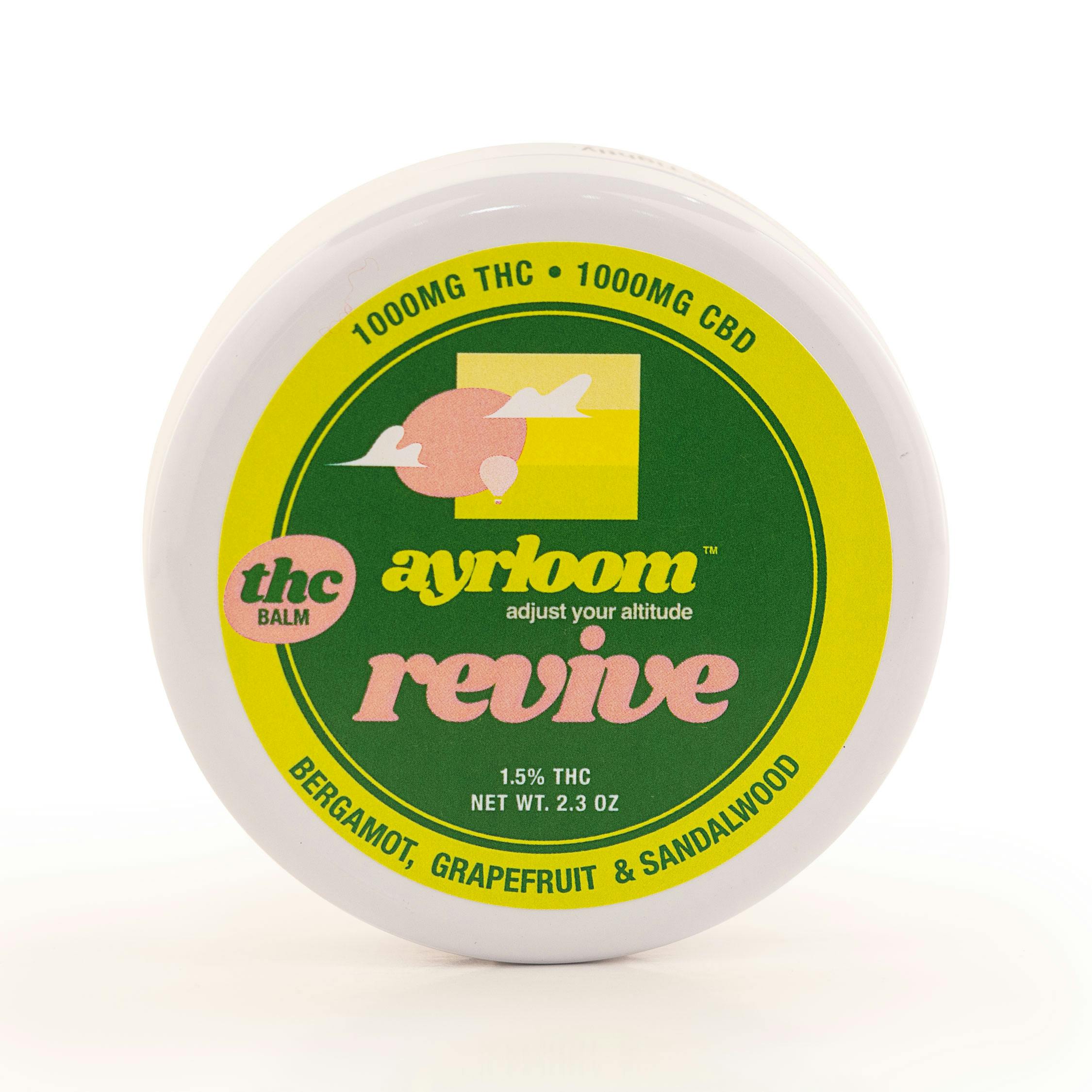Ayrloom | 1:1 THC:CBD Revive Balm | 1,000mg