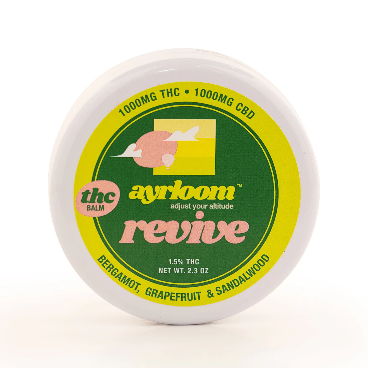 Ayrloom | 1:1 THC:CBD Revive Balm | 1,000mg