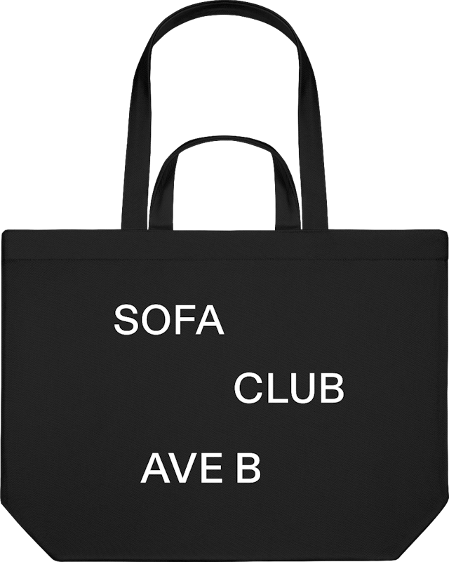 SOFACLUB Tote | Black “AVE B”